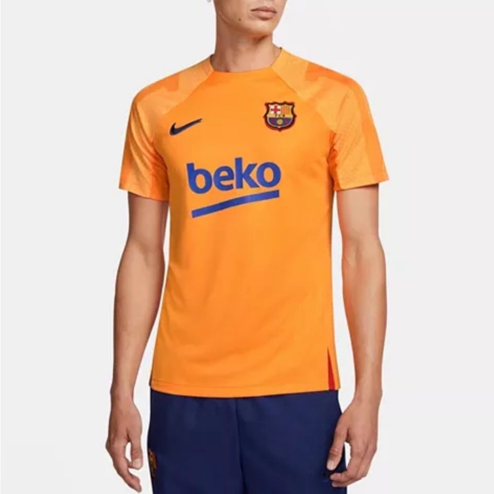 Nike Orange FC Barcelona Training Shirt with Beko Logo